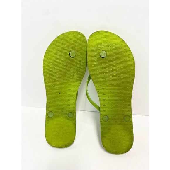 Lindsay Phillips Lime Green Switch Flop Flip Flop Size 10 - Picture 3 of 4